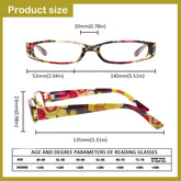 4 Pack Reading Glasses Women's HD Oval Spring Hinge Glasses 109 4C
